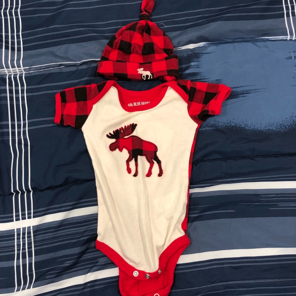 Onesie and Beanie matching set